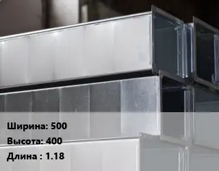Прямоугольный воздуховод 500х400 L=1.18